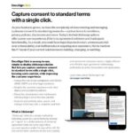 Capture consent to standard terms with a single click