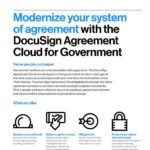 Modernize your System of Agreement with DocuSign Agreement Cloud for Government