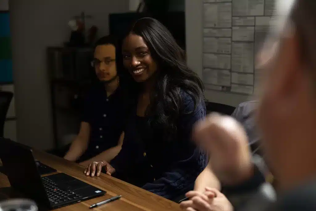 Sierra Miles team working at computers in the Reno office